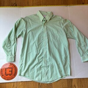 Brooks brothers original Oxford traditional‎ fit Green gingham 16/34 checkered